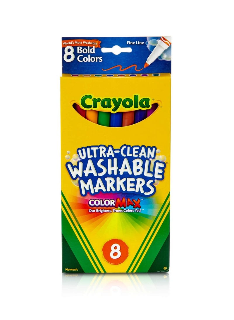 Crayola Ultra-Clean Washable Color Max Fine Line Markers
